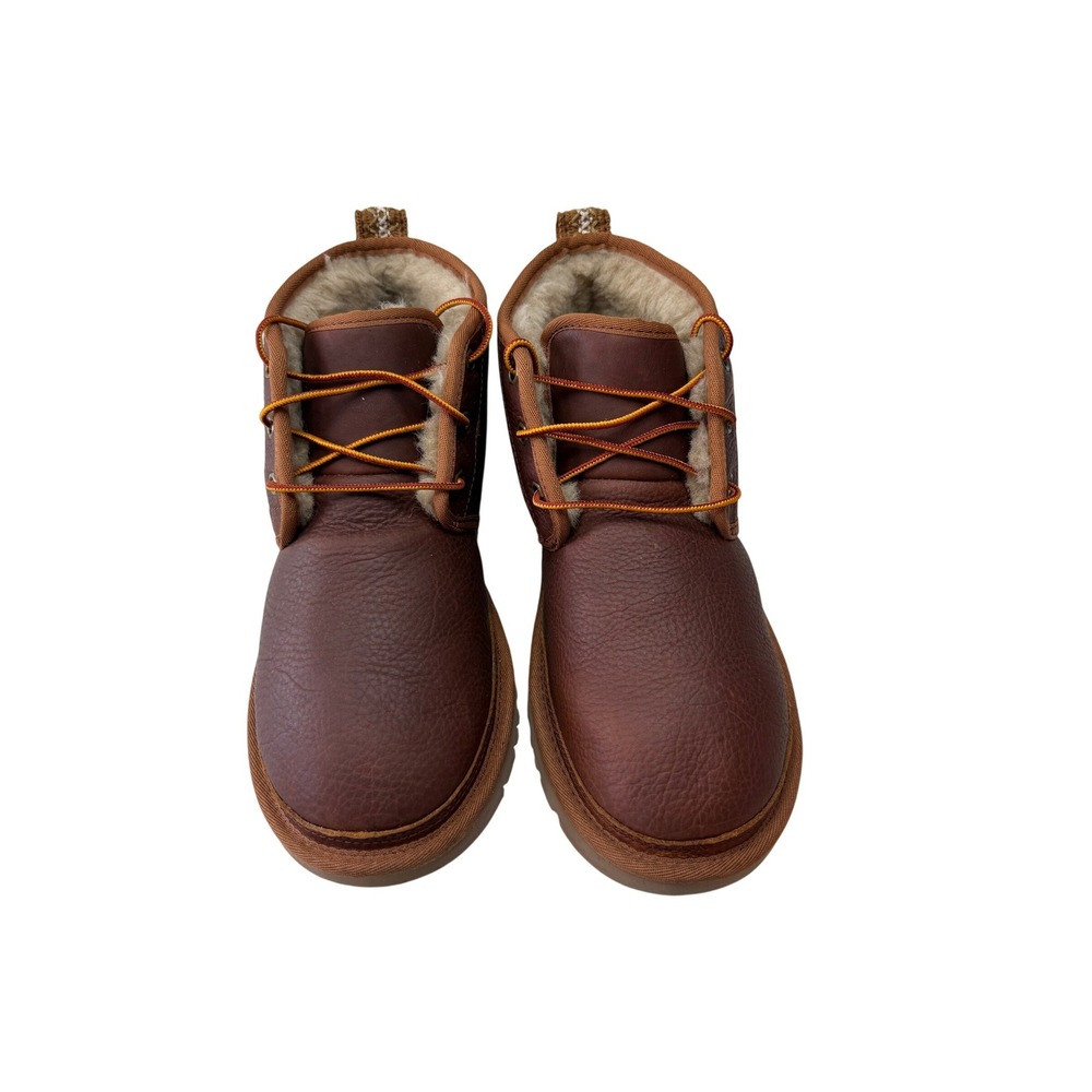 UGG Neumel Waterproof Grizzly Leather Chukka Boots Mens 9 Brown 1017254 - Picture 2 of 8